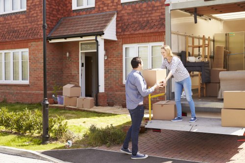 Removal van ready for a home move in Camdentown