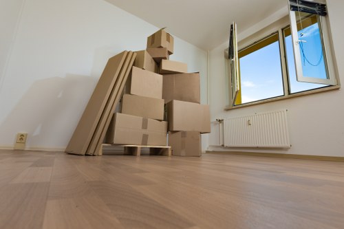 Moving van ready for a local house move in Camdentown