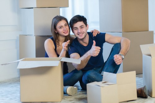 Loading furniture and boxes for a Camdentown relocation