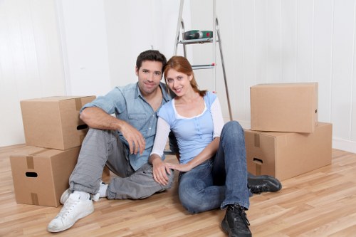 Preparing large furniture for pickup and removal
