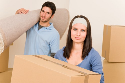Moving furniture and equipment during a Camdentown office relocation