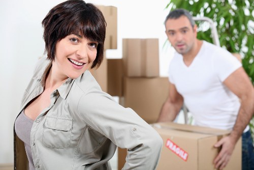 Commercial moving van support for a Camdentown business