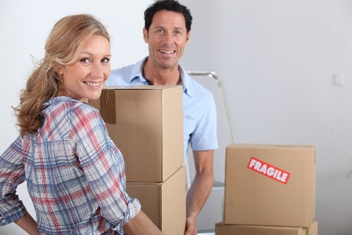 Packed boxes ready for a smooth removals service in Camdentown