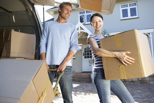 Moving van loaded for a local house removal in Camdentown